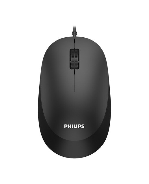 Imagen 0 de Ratón con cable Philips SPK7207BL Negro Negro