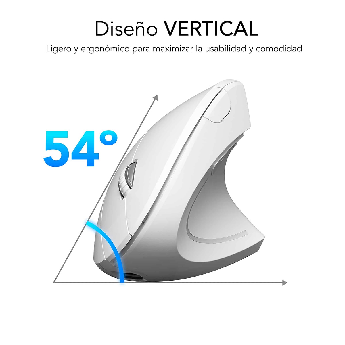 Ratón inalámbrico Subblim Glide Vertical Ergo Dual - Blanco Blanco-2