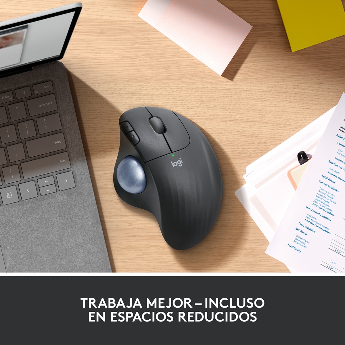 Ratón Wireless Logitech Trackball Ergo M575S Grafito-5