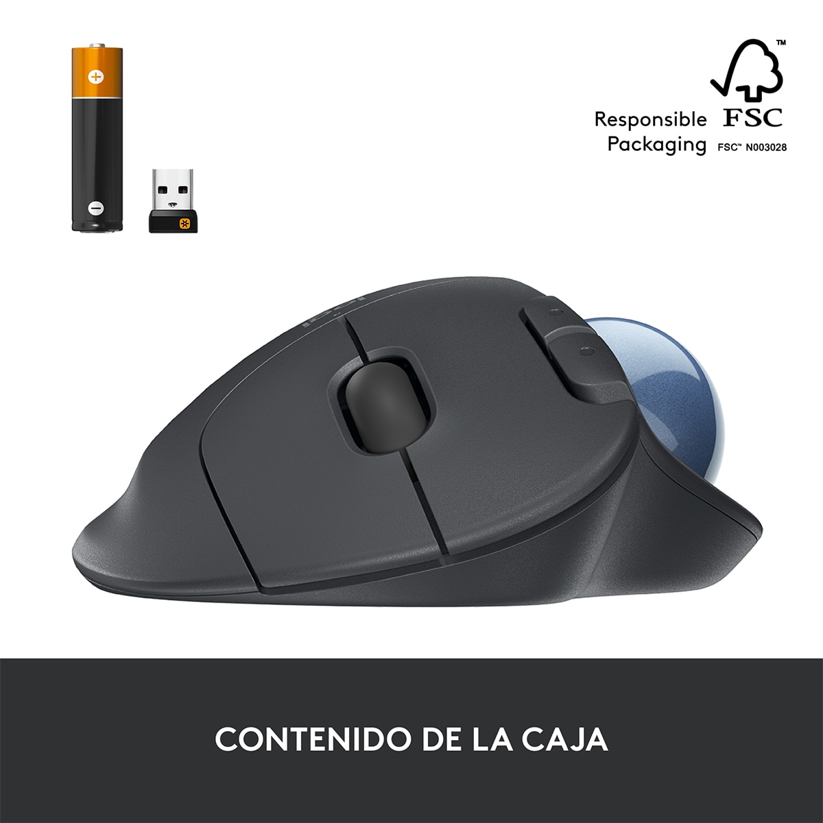 Ratón Wireless Logitech Trackball Ergo M575S Grafito-8