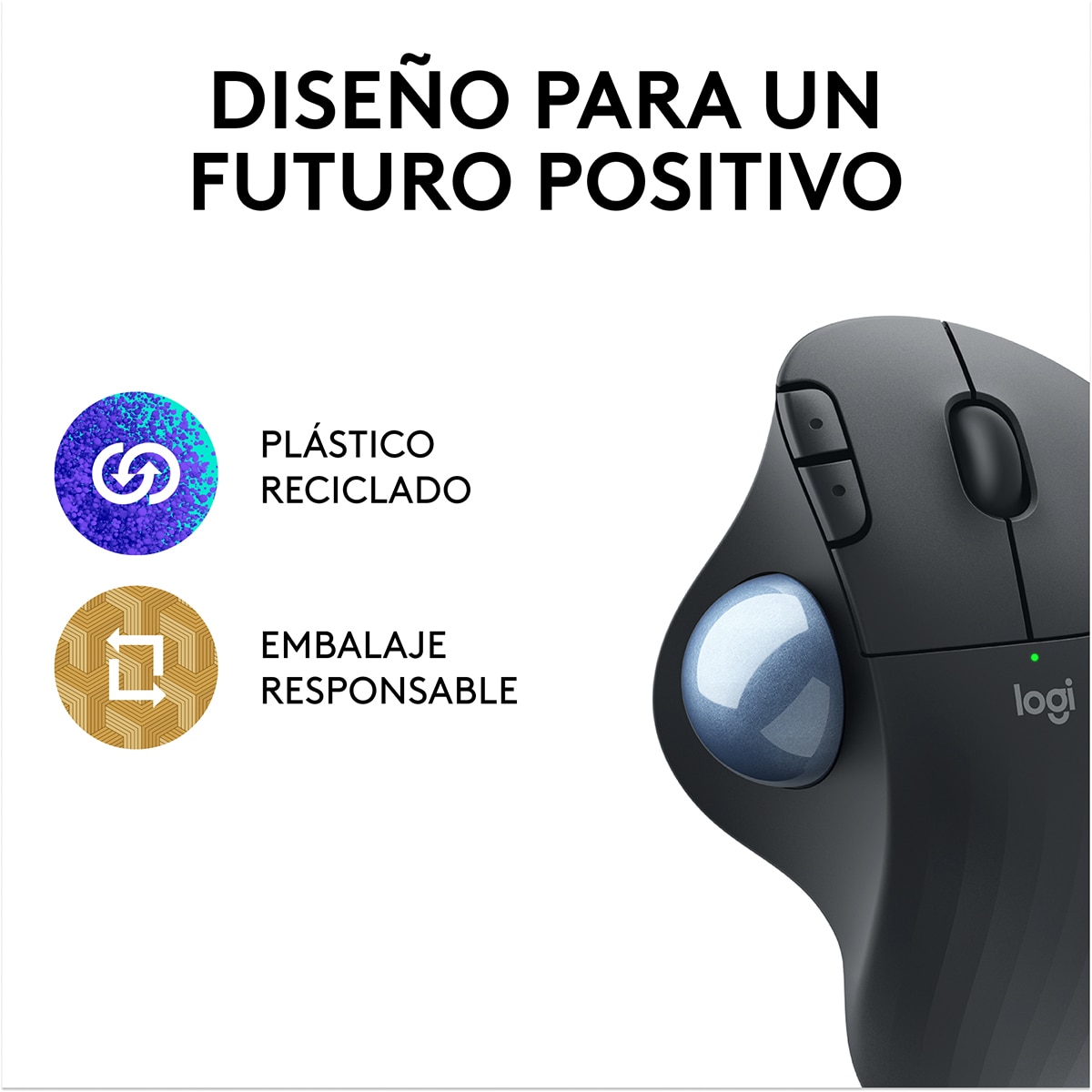 Ratón Wireless Logitech Trackball Ergo M575S Grafito-9