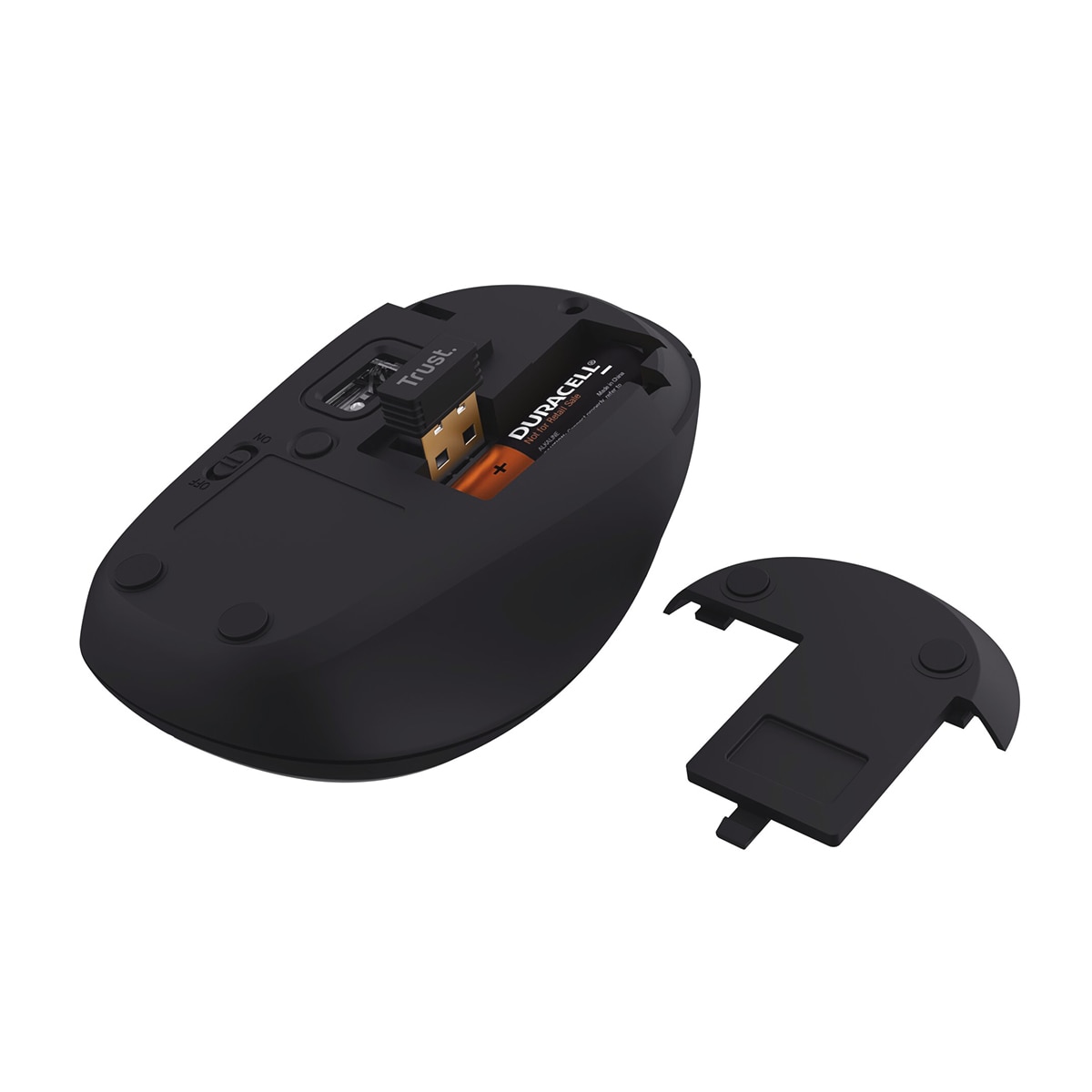 Ratón inalámbrico y compacto multidispositivo Yvi+ negro Negro-4