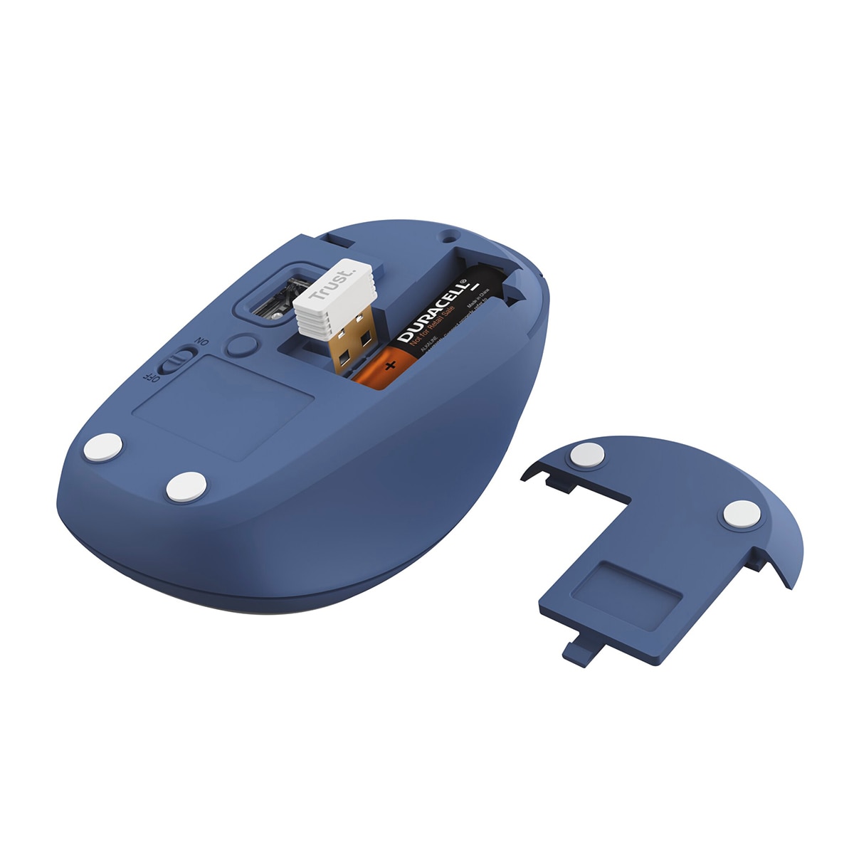 Ratón inalámbrico y compacto multidispositivo Yvi+ azul Azul-4