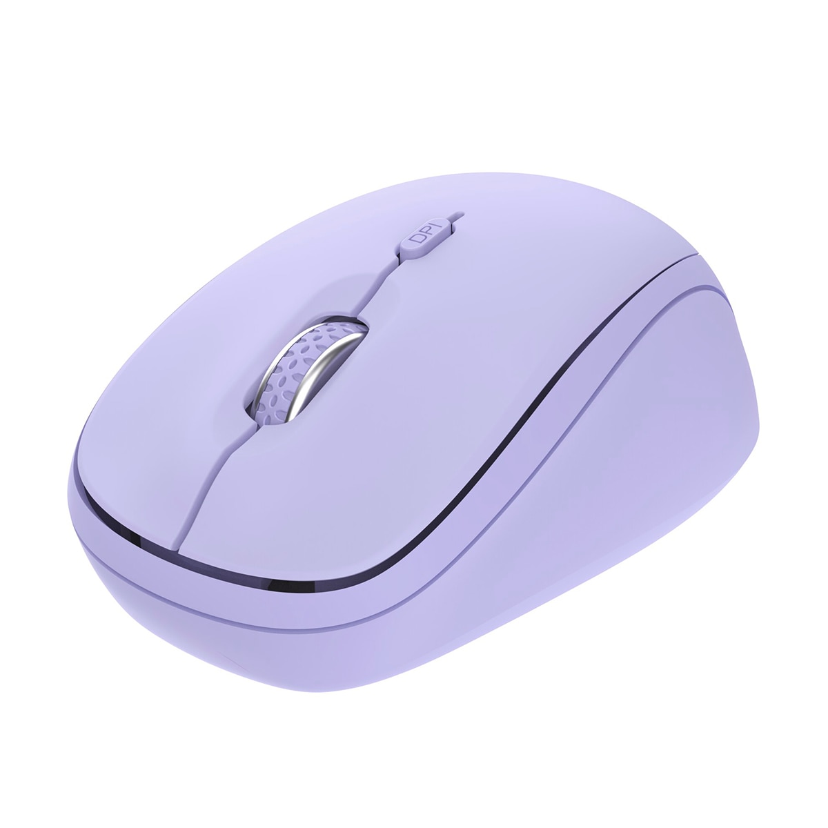 Ratón inalámbrico y compacto multidispositivo Yvi+ púrpura Púrpura-2