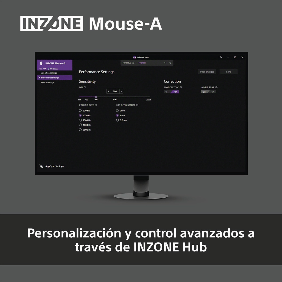 Ratón Gaming inalámbrico Sony INZONE Mouse-A Negro-11