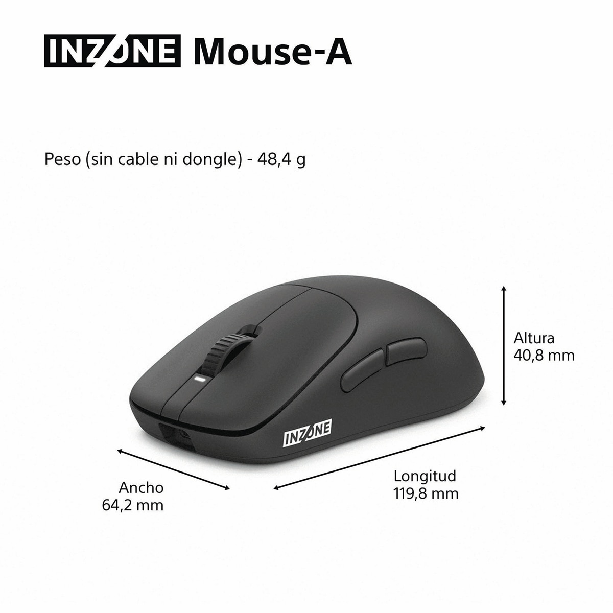 Ratón Gaming inalámbrico Sony INZONE Mouse-A Negro-13