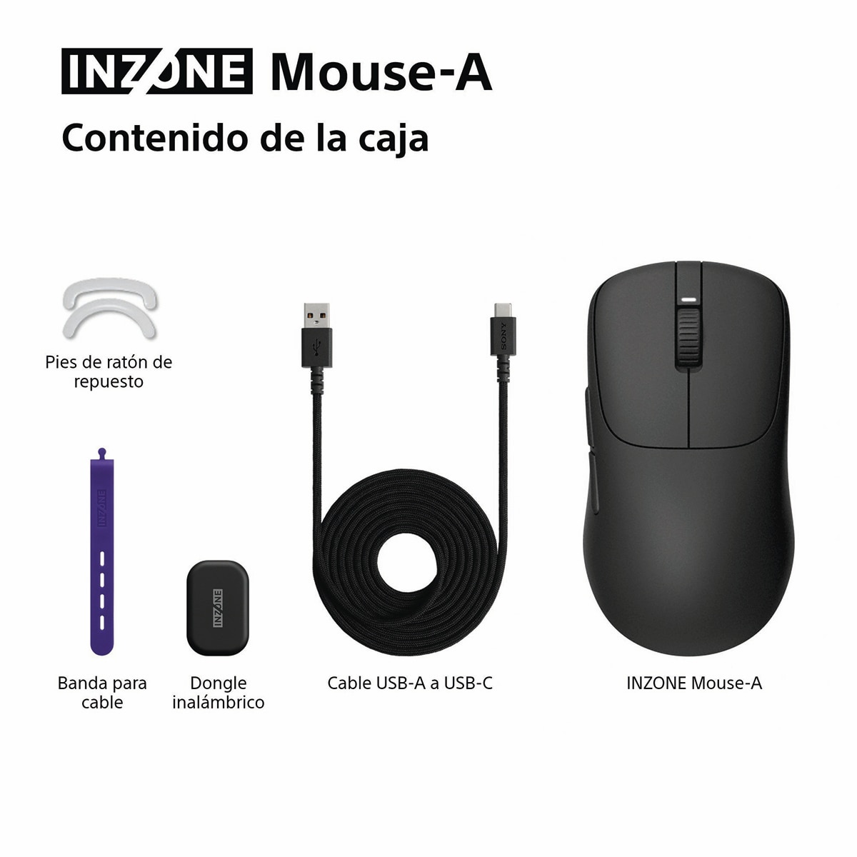 Ratón Gaming inalámbrico Sony INZONE Mouse-A Negro-14