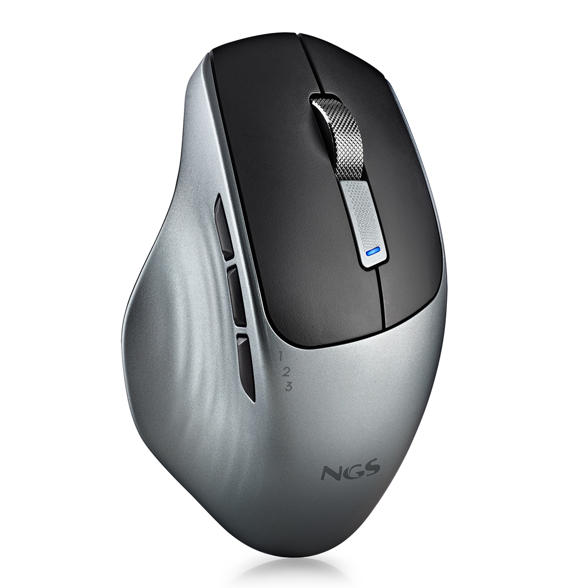 Ratón inalámbrico multi-modo NGS Lush-RB Negro / Gris-1