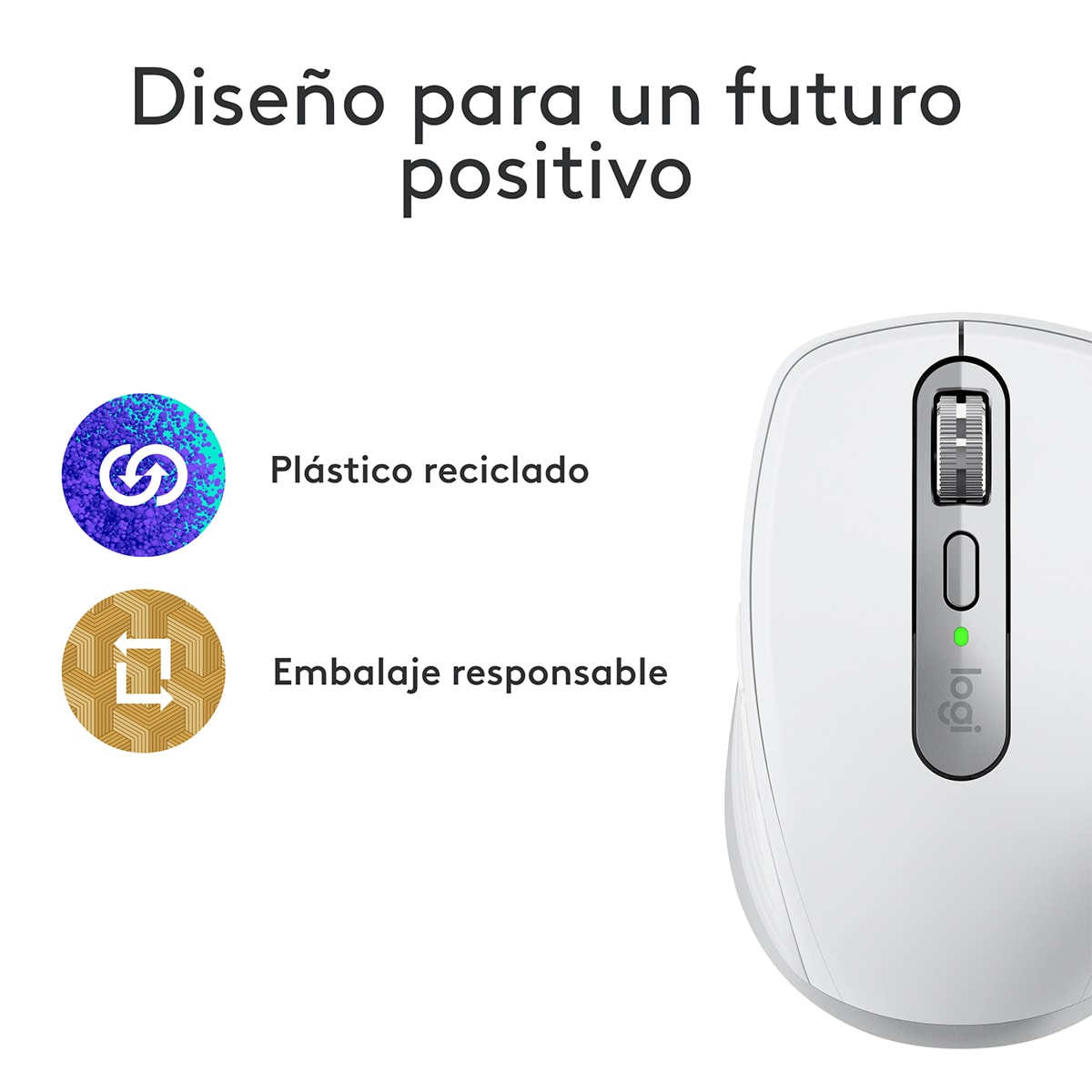 Ratón inalámbrico Logitech MX Anywhere 3S para Mac Gris claro-5