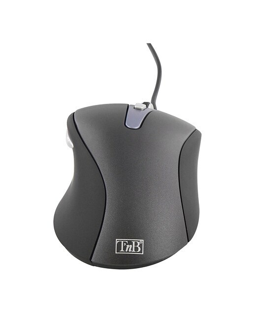 Ratón Ergonómico TNB Moffice con cable negro