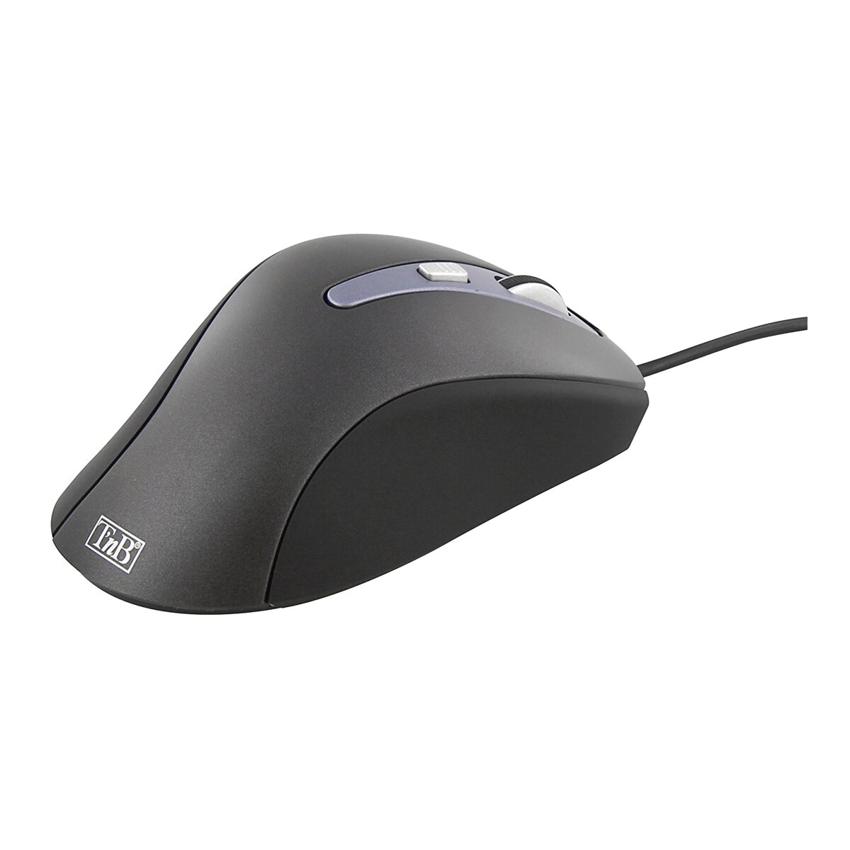 Ratón Ergonómico TNB Moffice con cable negro Negro-2