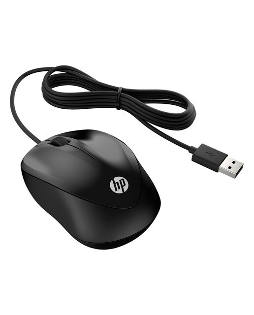 Ratón óptico con cable HP 1000 - Negro Negro-2