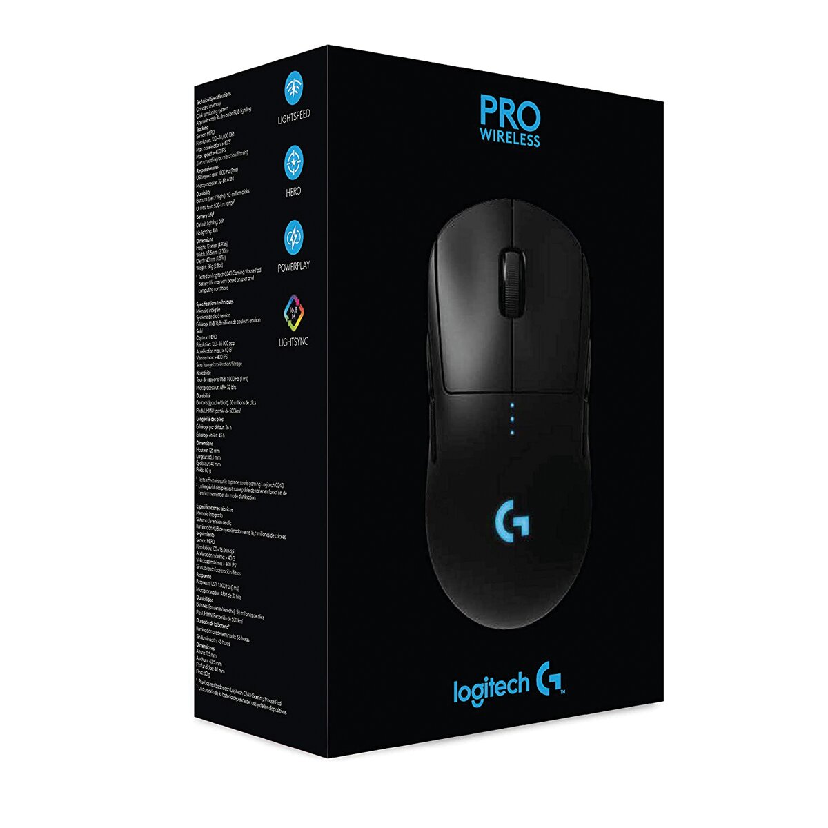 Ratón óptico inalámbrico Logitech Gaming G-Pro Negro-2