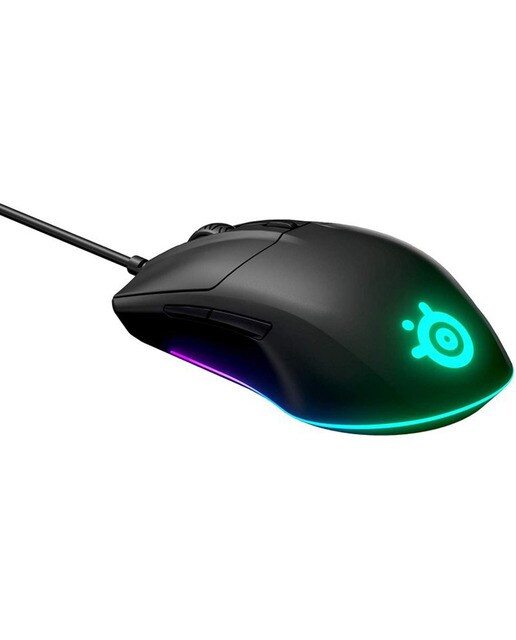 Ratón óptico con cable Gaming SteelSeries Rival 3 Negro-2