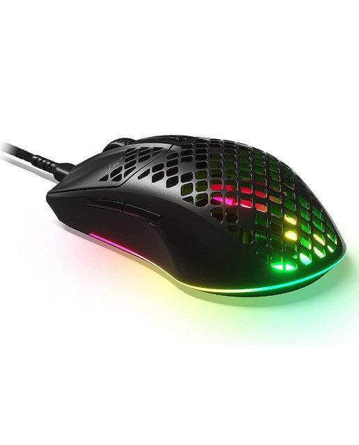 Ratón Gaming con cable Steelseries Aerox 3 negro Onyx-3