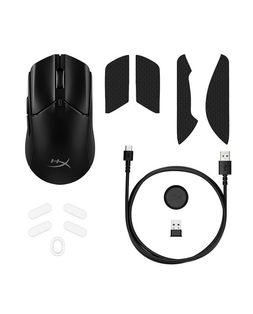 Ratón Gaming inalámbrico HyperX Pulsefire Haste 2 negro Negro-8