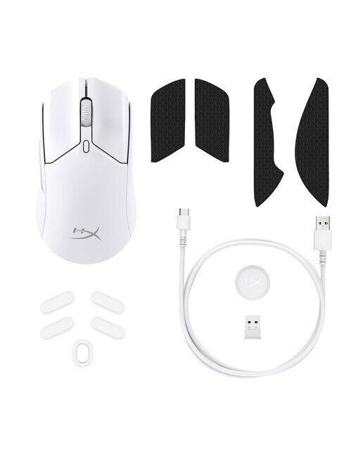 Ratón Gaming inalámbrico HyperX Pulsefire Haste 2 - Blanco Blanco-8