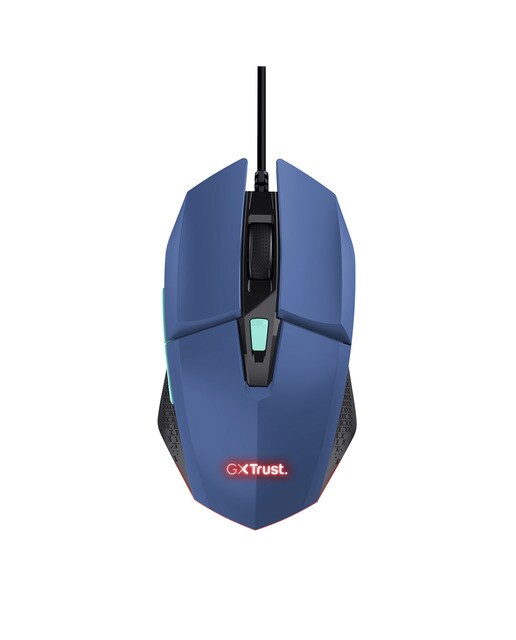 Trust - Ratón gaming con cable Trust GXT109B FELOX azul.