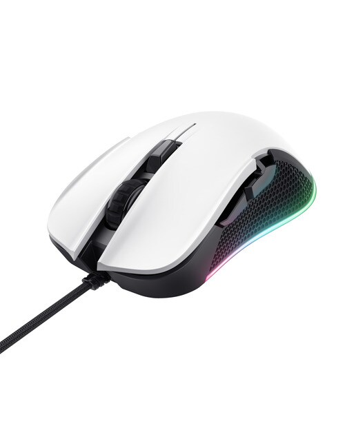 Ratón gaming con cable Trust GXT922W YBAR blanco Blanco-2