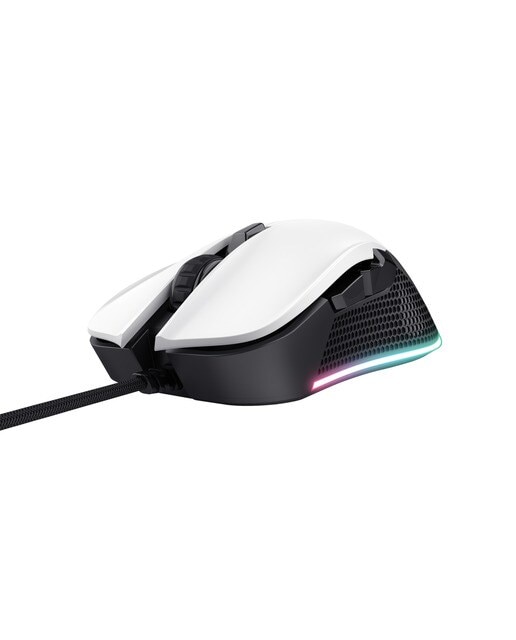 Ratón gaming con cable Trust GXT922W YBAR blanco Blanco-4
