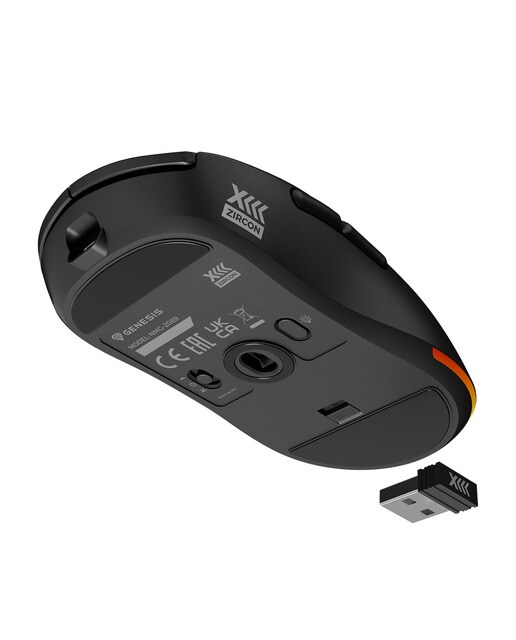 Ratón Gaming inalámbrico Genesis Zircon XIII Negro-9