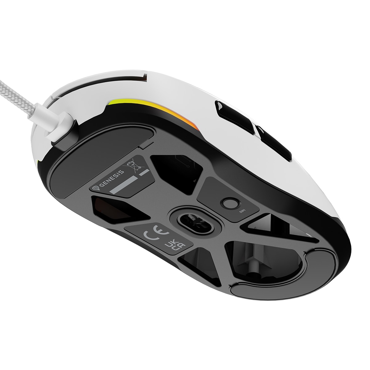 Ratón Gaming Genesis Krypton 660, USB tipo A Blanco-10