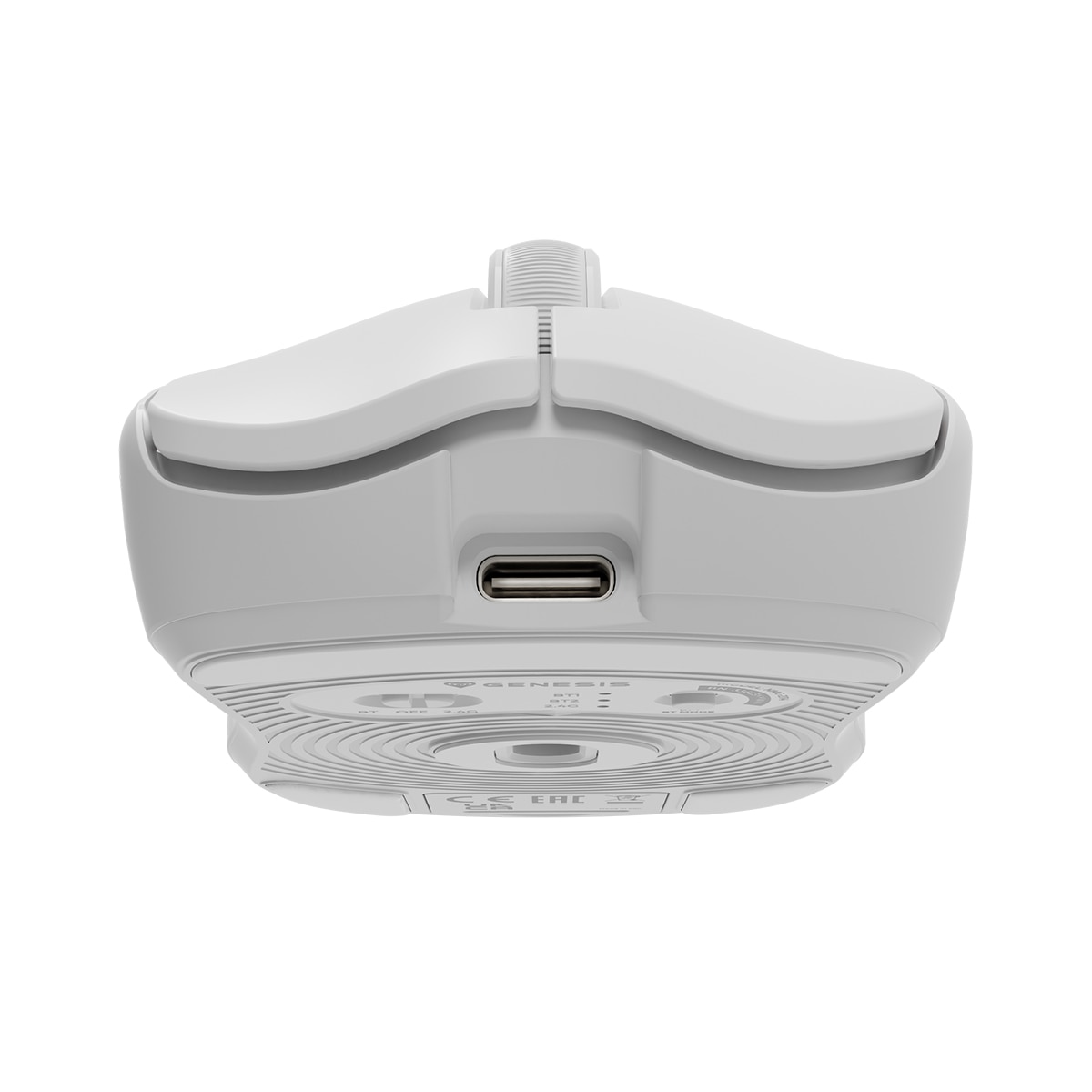 Ratón Gaming Genesis Zircon 500, RF Wireless + Bluetooth + USB-C Blanco-9