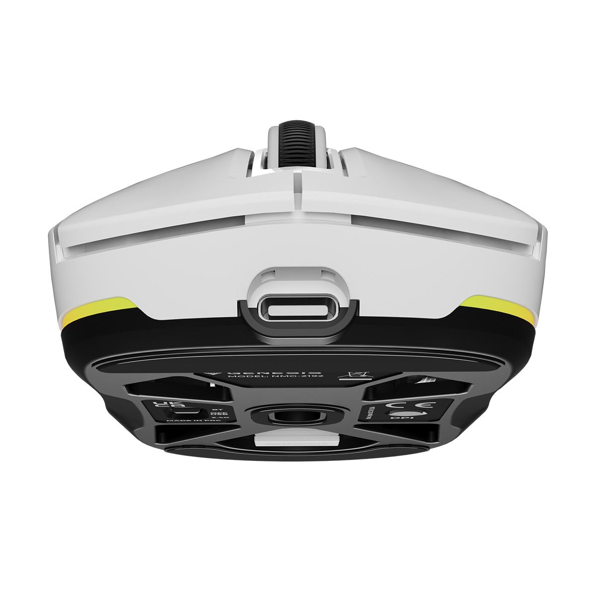 Ratón Gaming Genesis Zircon 660, RF Wireless + Bluetooth + USB-A Blanco-12