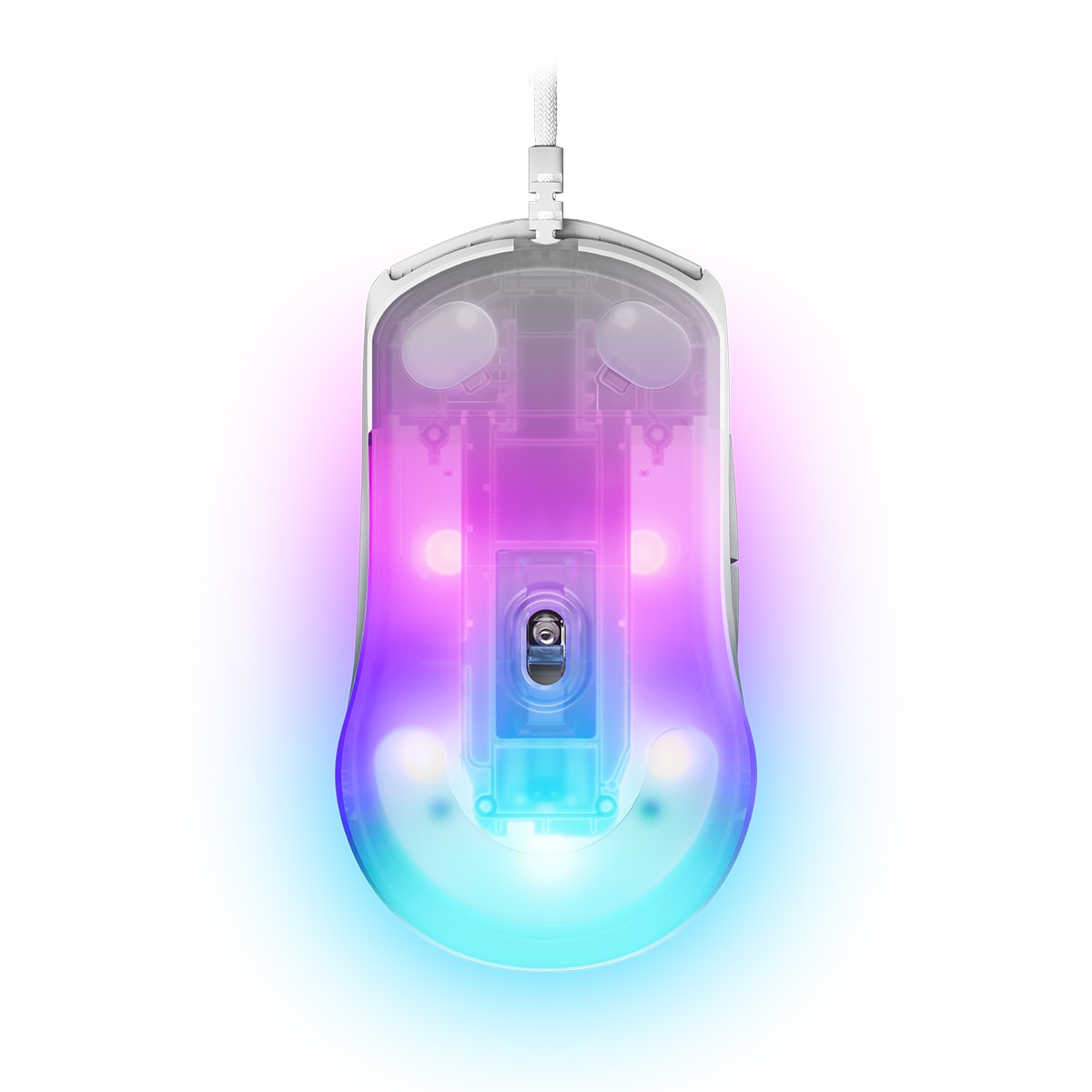 Ratón óptico Gaming con cable SteelSeries Rival 3 Gen 2 Blanco Blanco-2