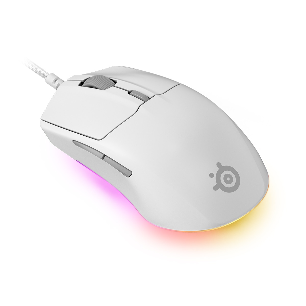 Ratón óptico Gaming con cable SteelSeries Rival 3 Gen 2 Blanco Blanco-5