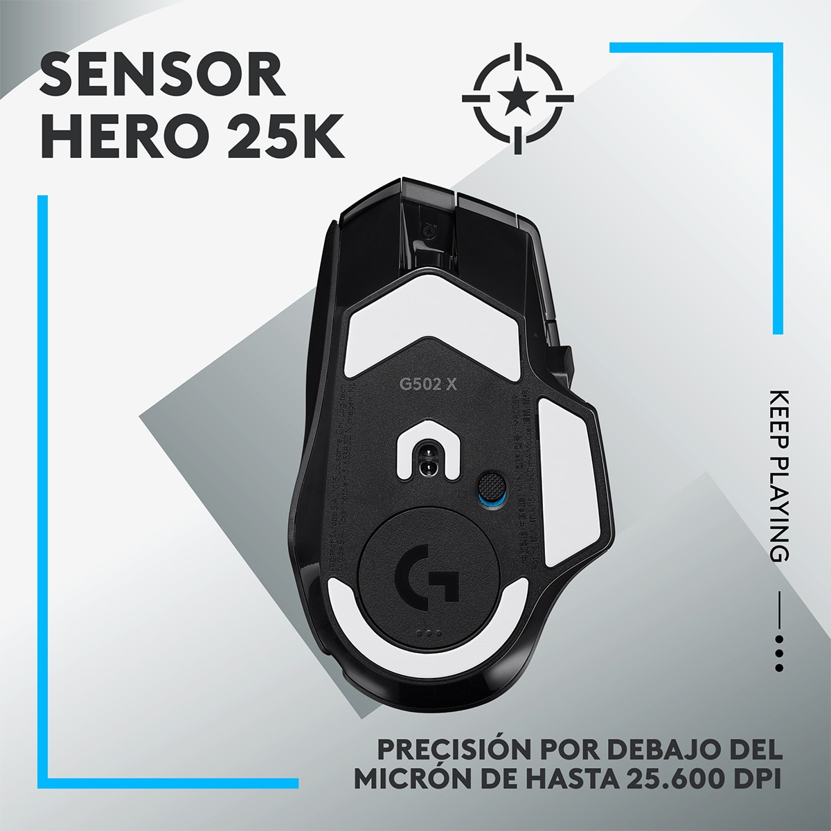 Ratón inalámbrico para gaming Logitech G502 X Lightspeed Negro-4