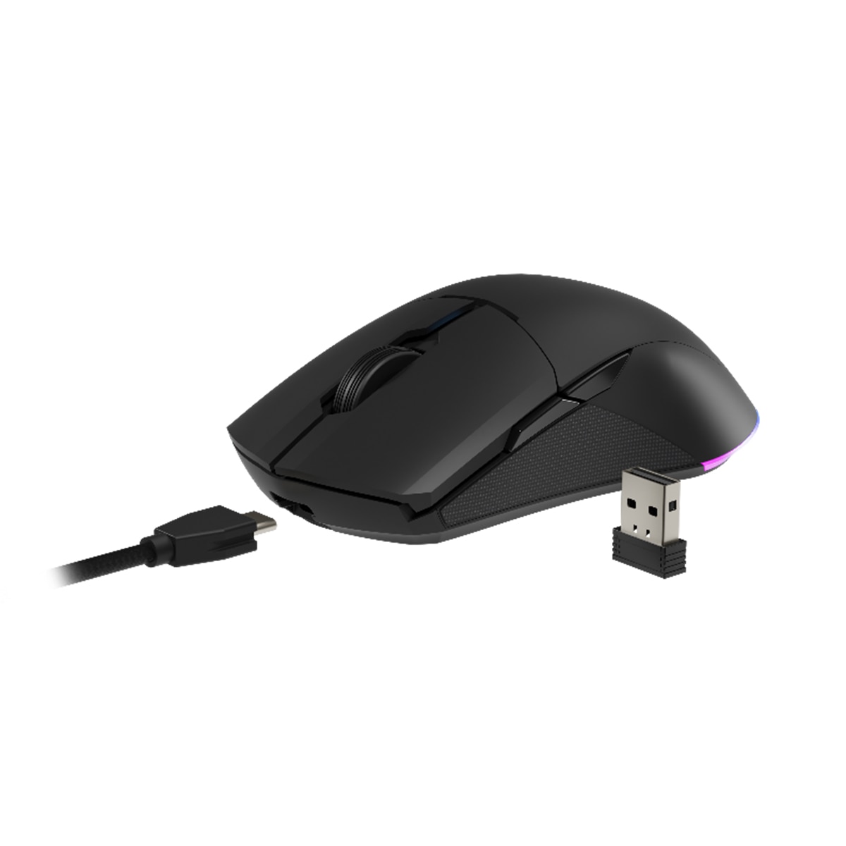 Ratón Gaming Newskill Chiron Pro inalámbrico 16000 dpi con 8 botones programables - Negro Negro-5