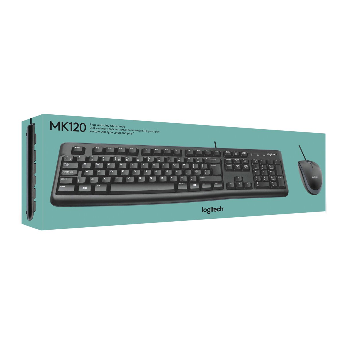 Teclado + Ratón Logitech MK120 USB 3