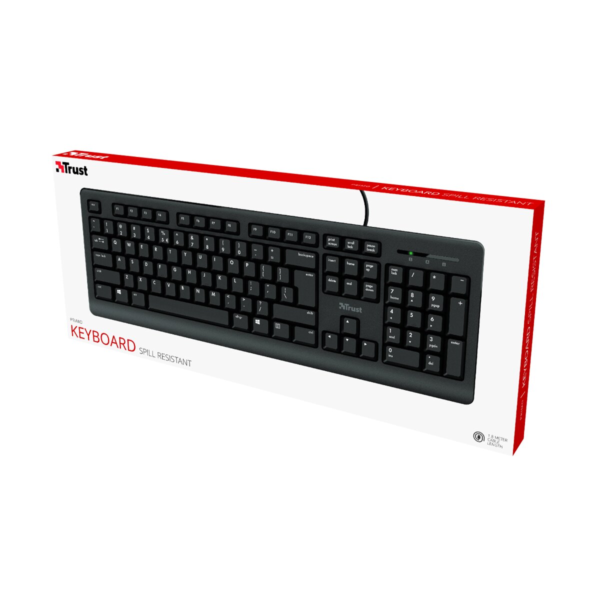 Teclado con cable Trust Primo - Negro Negro-4