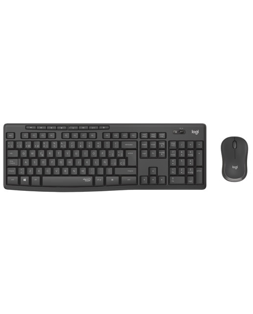 Imagen 0 de Combo de teclado + ratón inalámbricos Logitech MK295 Grafito
