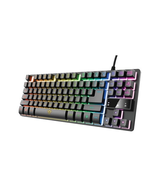 Teclado Gaming Trust GXT 833 Thado con iluminación TKL Negro-1