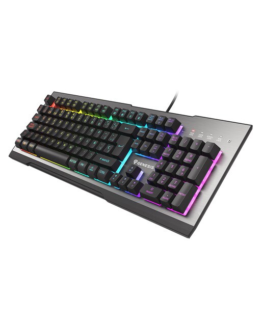 Teclado Gaming Genesis Rhod 500 RGB - Gris Gris-4