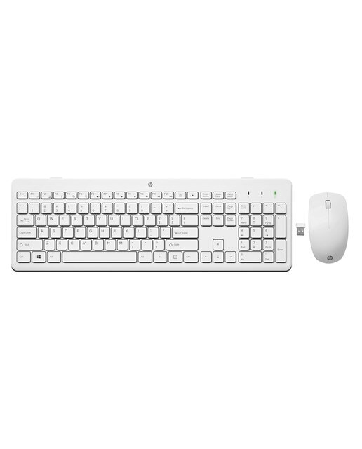 Combo de teclado + ratón inalámbricos HP 230 blanco Blanco-1