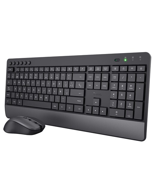 Teclado + Ratón inalámbricos Trust Trezo Negro-1