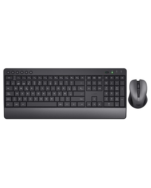 Teclado + Ratón inalámbricos Trust Trezo Negro-2