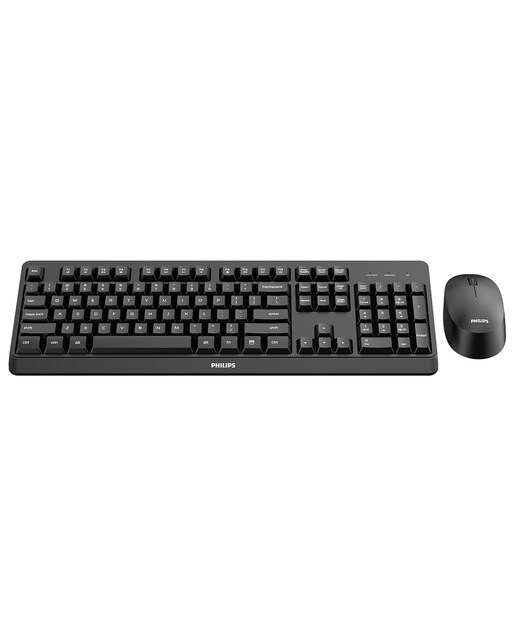 Teclado + Ratón inalámbricos Philips SPT6307BL/16 Negro-2