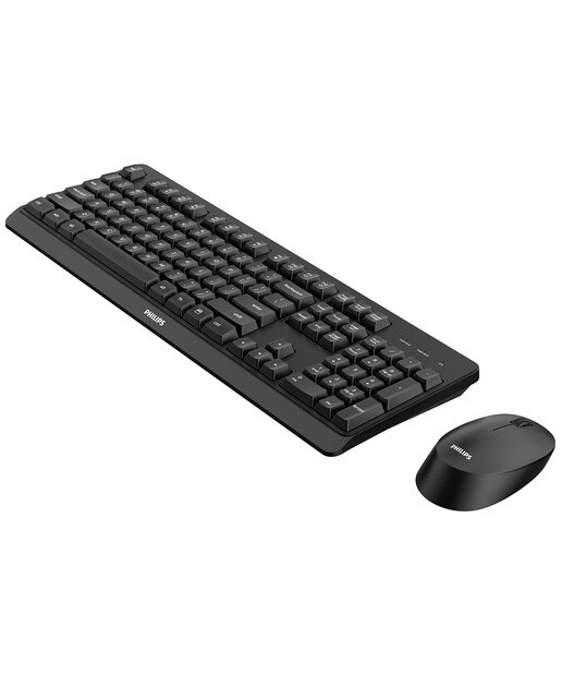 Teclado + Ratón inalámbricos Philips SPT6307BL/16 Negro-4