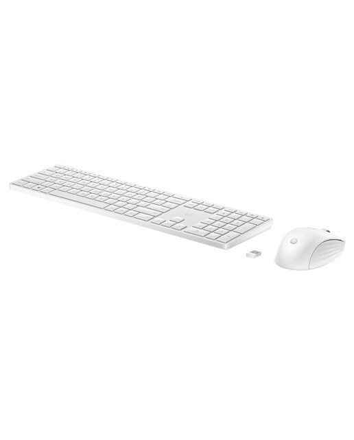 Combo de teclado + ratón inalámbricos HP 650 Blanco Blanco-1
