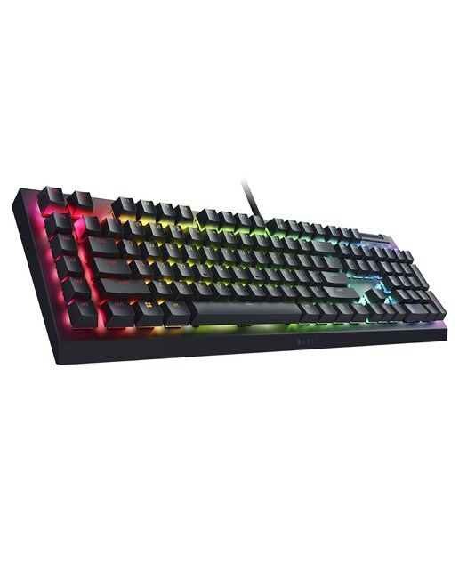 Teclado Gaming Razer BlackWidow V4 X con switches amarillos - Negro Negro-2