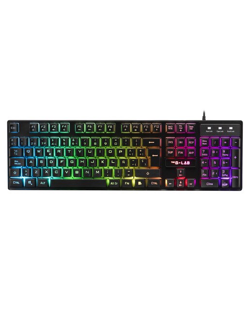Teclado Gaming The G-Lab Keyz Caesium Negro-1