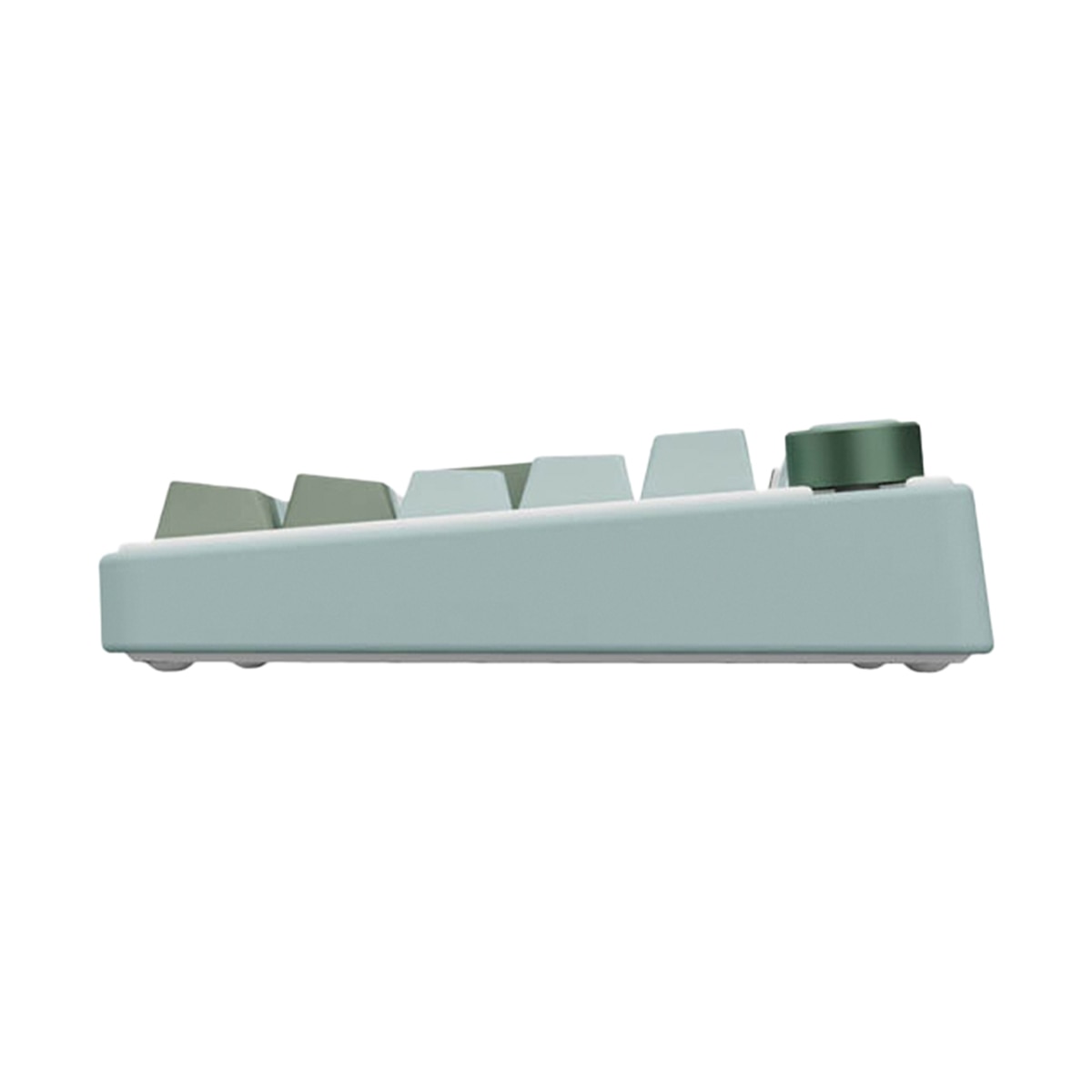 Teclado Gaming Royal Kludge RKR75 ISO-ES Hot-Swappable Switch Silver Speed Skycyan Blanco / Verde-5