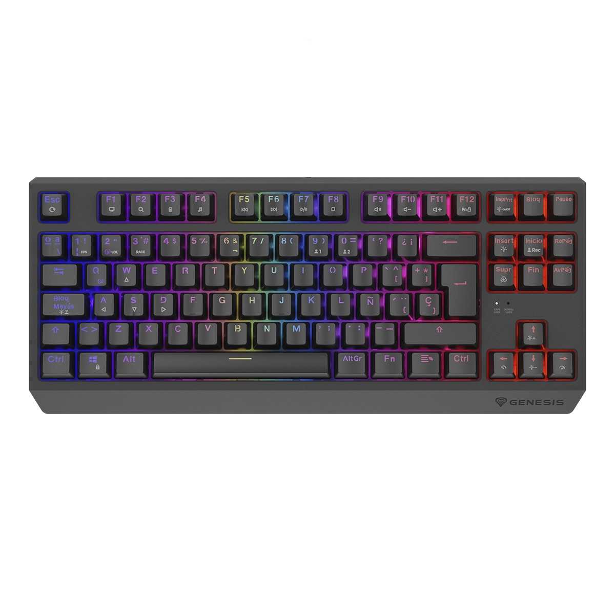 Teclado Gaming Genesis THOR 230 TKL RGB Mecánico Negro-1