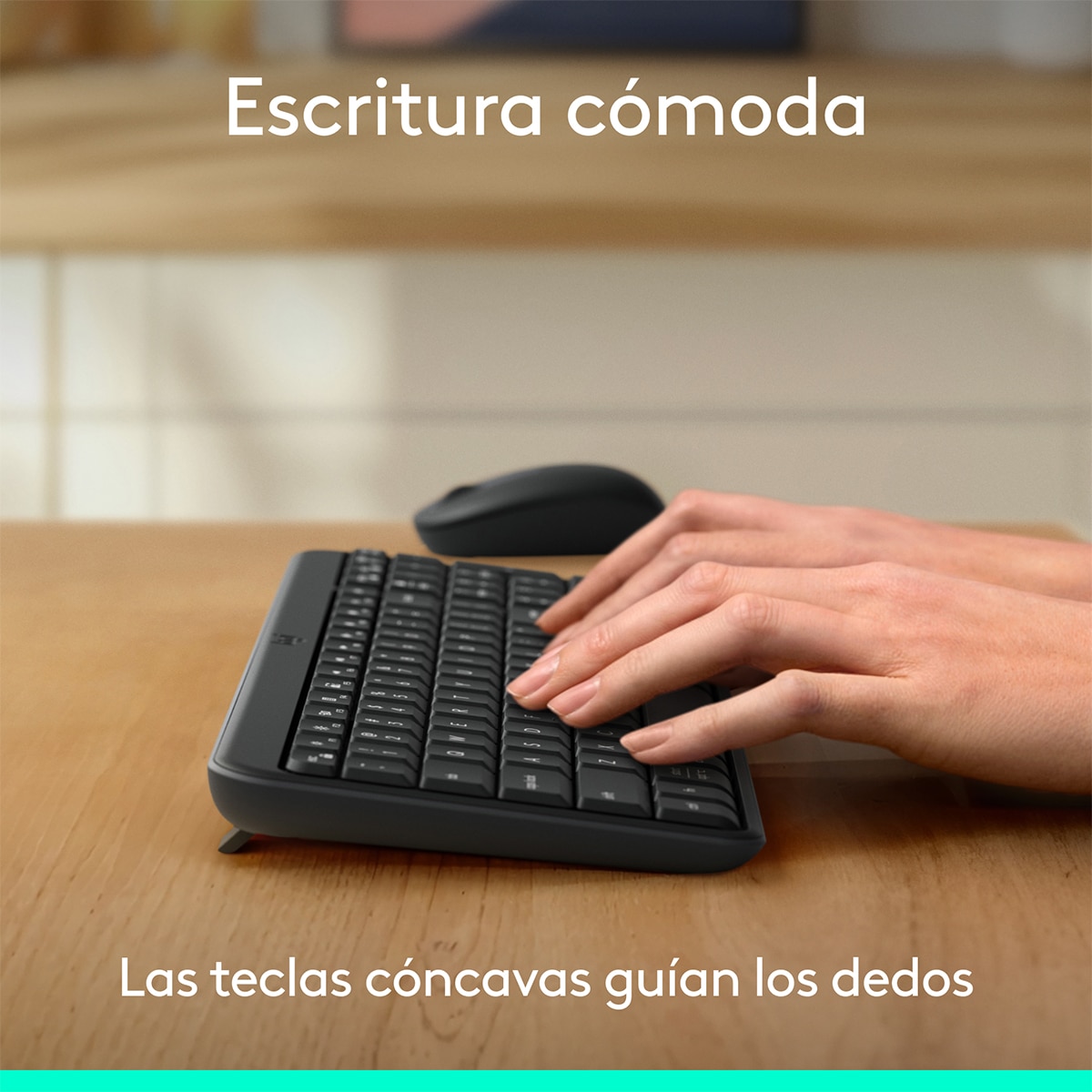 Combo de teclado y ratón inalámbricos Logitech MK 250 negro Grafito-4