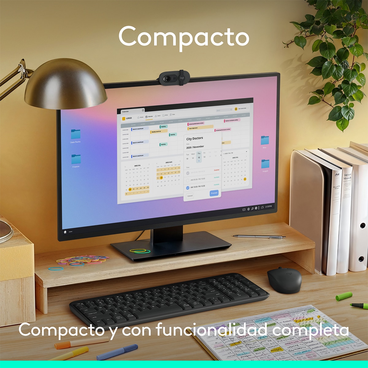 Combo de teclado y ratón inalámbricos Logitech MK 250 negro Grafito-5