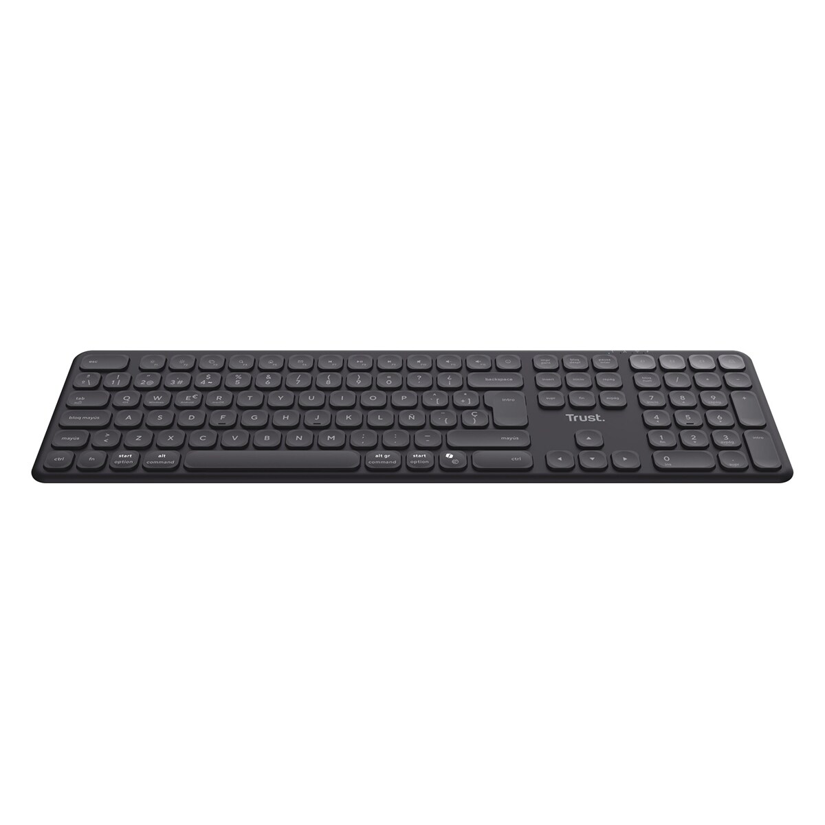 Teclado inalámbrico multidispositivo Trust Vaiya Negro-3